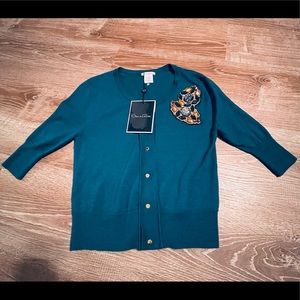 Oscar de la Renta Cashmere/Silk Cardigan